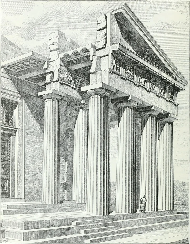 An illustration from Weltgeschichte der Kunst bis zur Erbauung der Sophienkirche, 1888, leaf 177