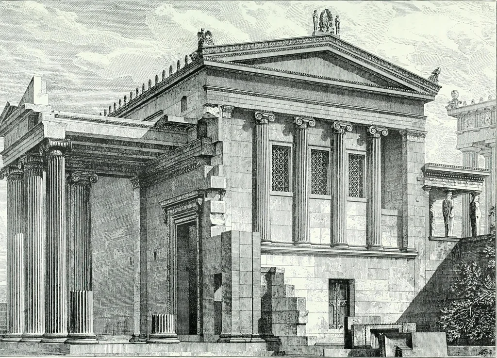 An illustration from Weltgeschichte der Kunst bis zur Erbauung der Sophienkirche, 1888, leaf 184