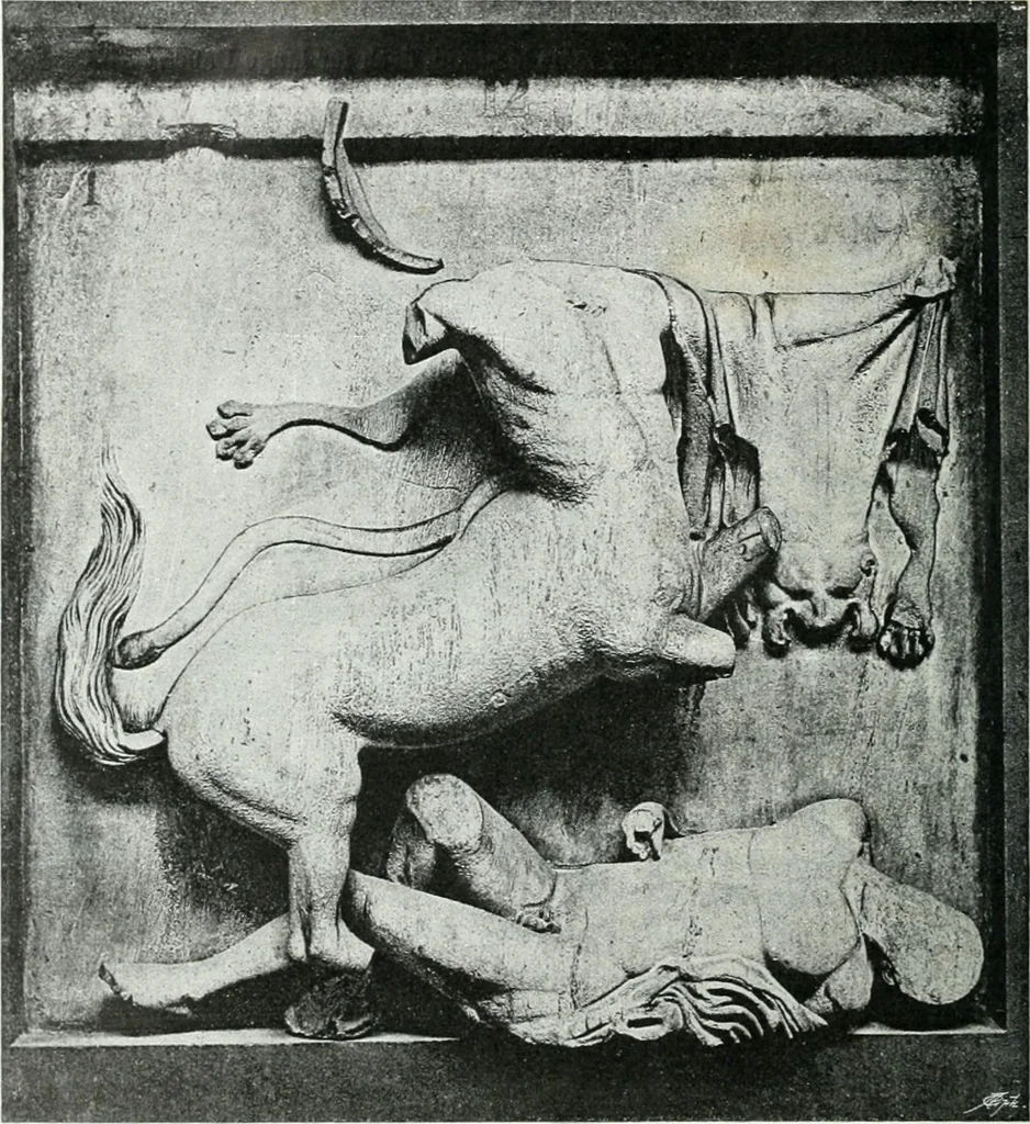 An illustration from Weltgeschichte der Kunst bis zur Erbauung der Sophienkirche, 1888, leaf 195