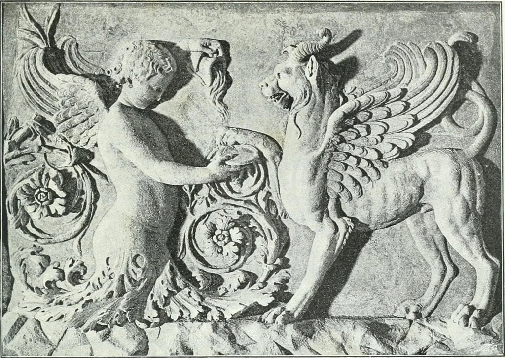 An illustration from Weltgeschichte der Kunst bis zur Erbauung der Sophienkirche, 1888, leaf 20