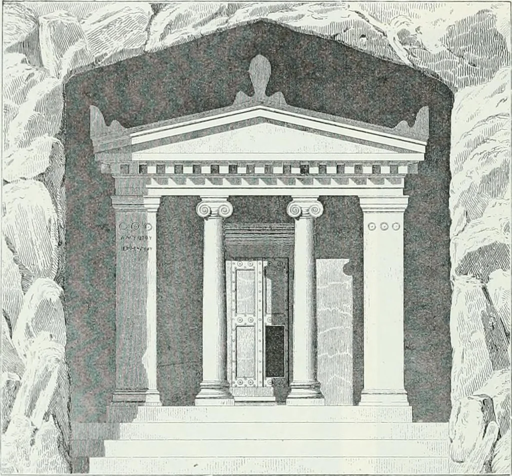 An illustration from Weltgeschichte der Kunst bis zur Erbauung der Sophienkirche, 1888, leaf 225
