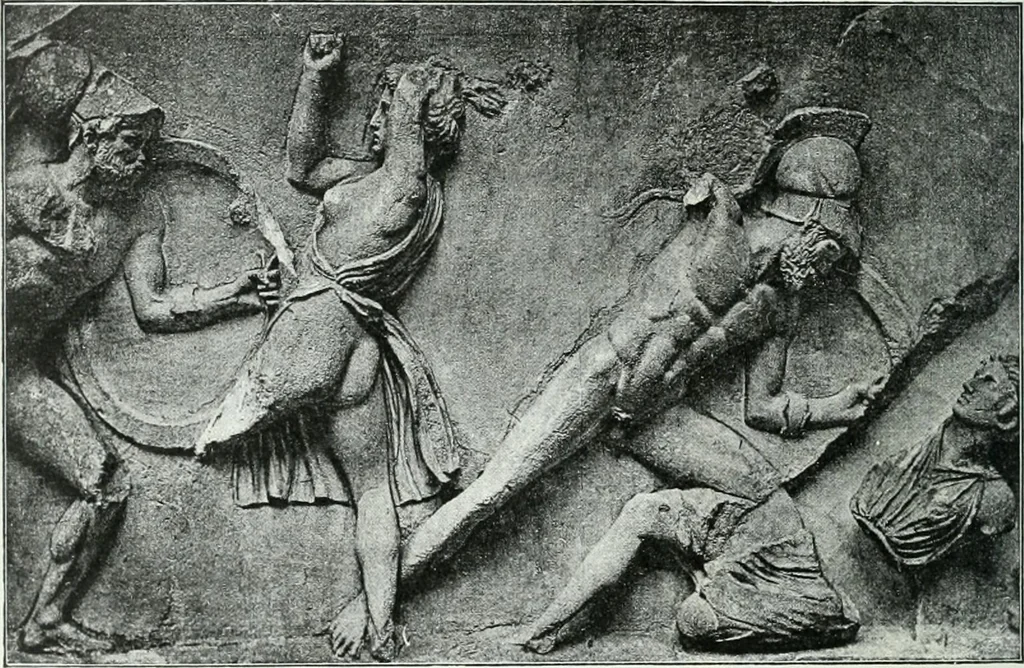 An illustration from Weltgeschichte der Kunst bis zur Erbauung der Sophienkirche, 1888, leaf 275