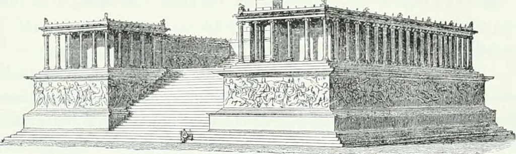 An illustration from Weltgeschichte der Kunst bis zur Erbauung der Sophienkirche, 1888, leaf 310