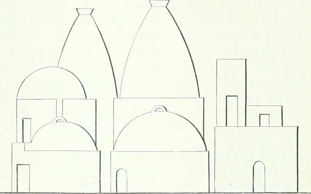 An illustration from Weltgeschichte der Kunst bis zur Erbauung der Sophienkirche, 1888, leaf 40