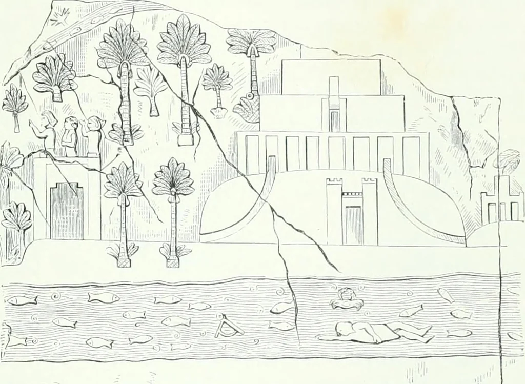 An illustration from Weltgeschichte der Kunst bis zur Erbauung der Sophienkirche, 1888, leaf 42
