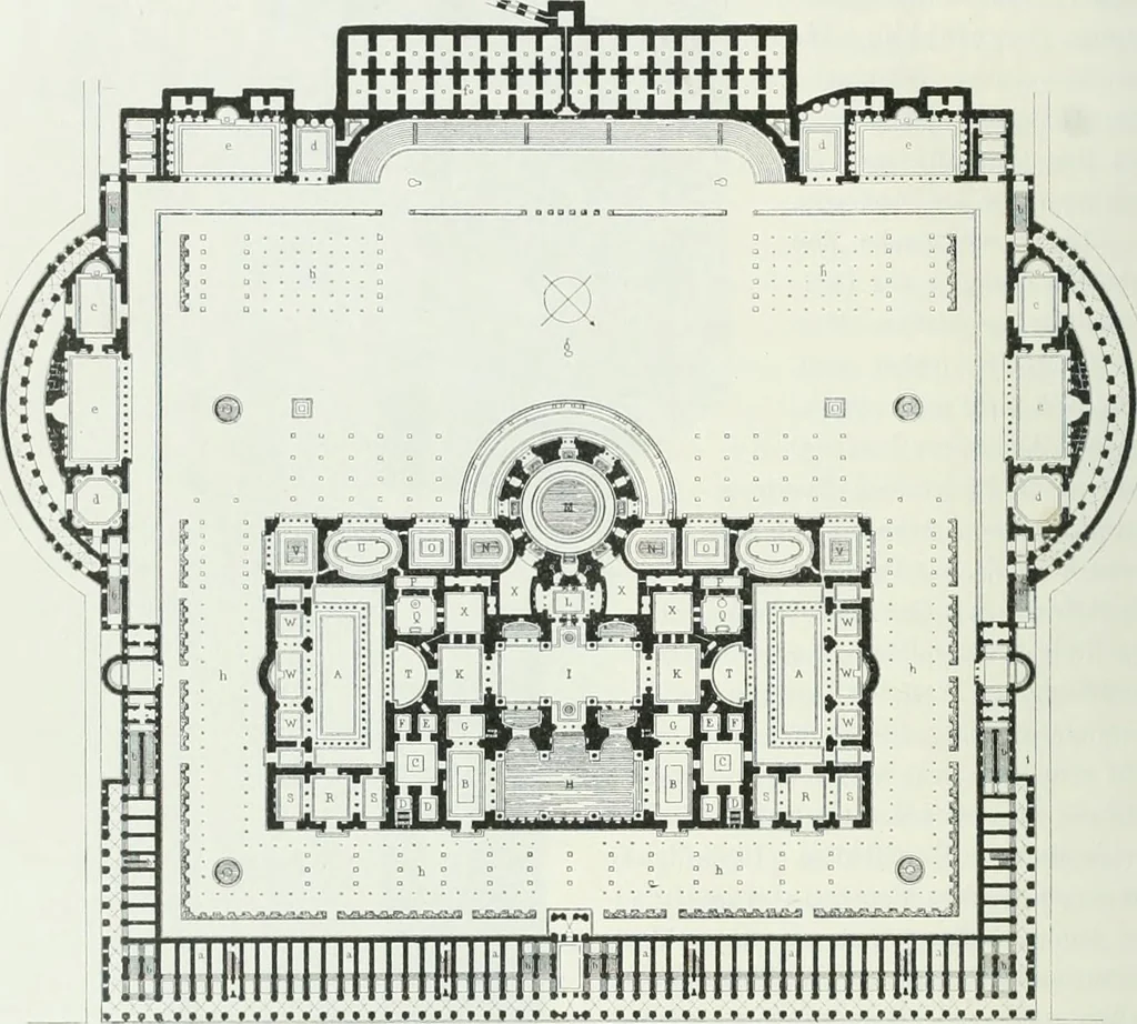 An illustration from Weltgeschichte der Kunst bis zur Erbauung der Sophienkirche, 1888, leaf 445