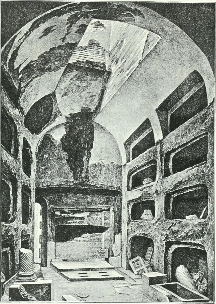 An illustration from Weltgeschichte der Kunst bis zur Erbauung der Sophienkirche, 1888, leaf 460