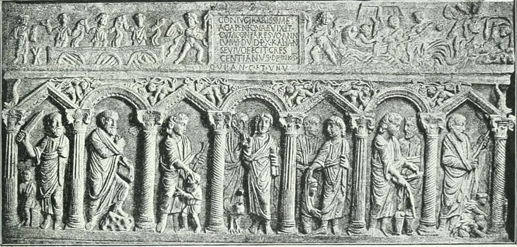 An illustration from Weltgeschichte der Kunst bis zur Erbauung der Sophienkirche, 1888, leaf 462