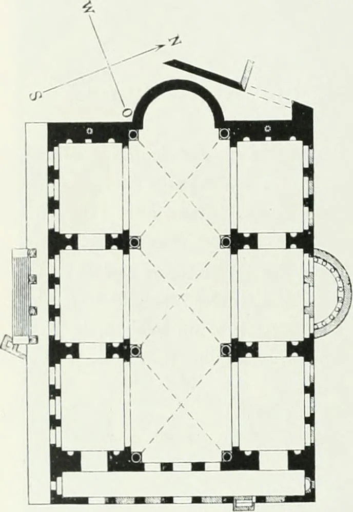 An illustration from Weltgeschichte der Kunst bis zur Erbauung der Sophienkirche, 1888, leaf 465