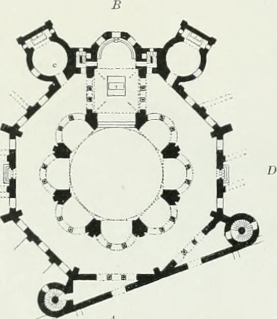 An illustration from Weltgeschichte der Kunst bis zur Erbauung der Sophienkirche, 1888, leaf 479