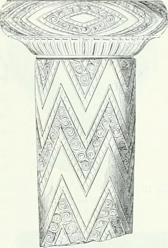 An illustration from Weltgeschichte der Kunst bis zur Erbauung der Sophienkirche, 1888, leaf 74
