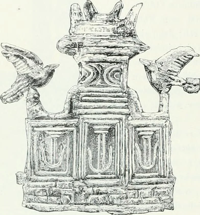 An illustration from Weltgeschichte der Kunst bis zur Erbauung der Sophienkirche, 1888, leaf 77