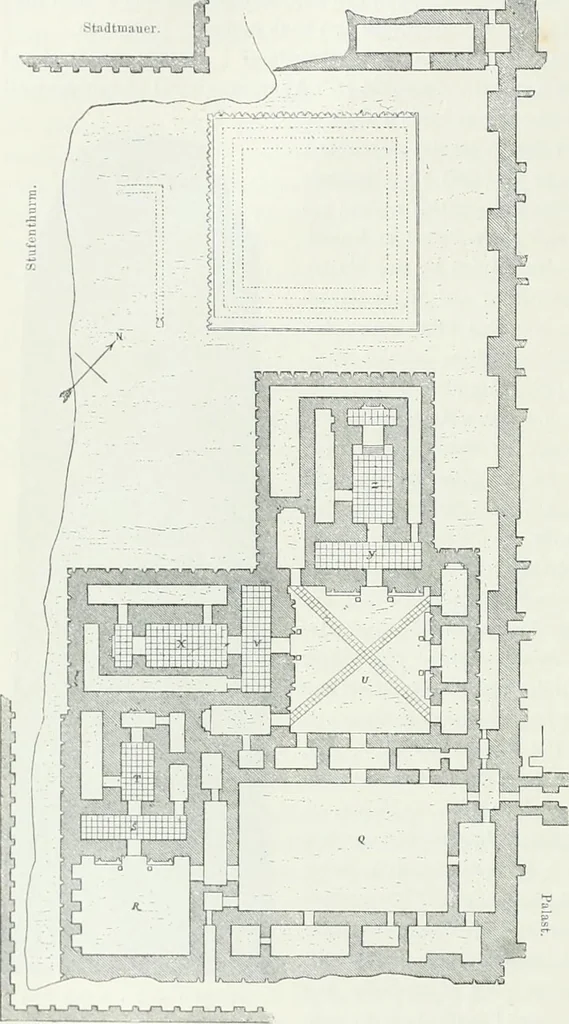 An illustration from Weltgeschichte der Kunst bis zur Erbauung der Sophienkirche, 1888, leaf 89
