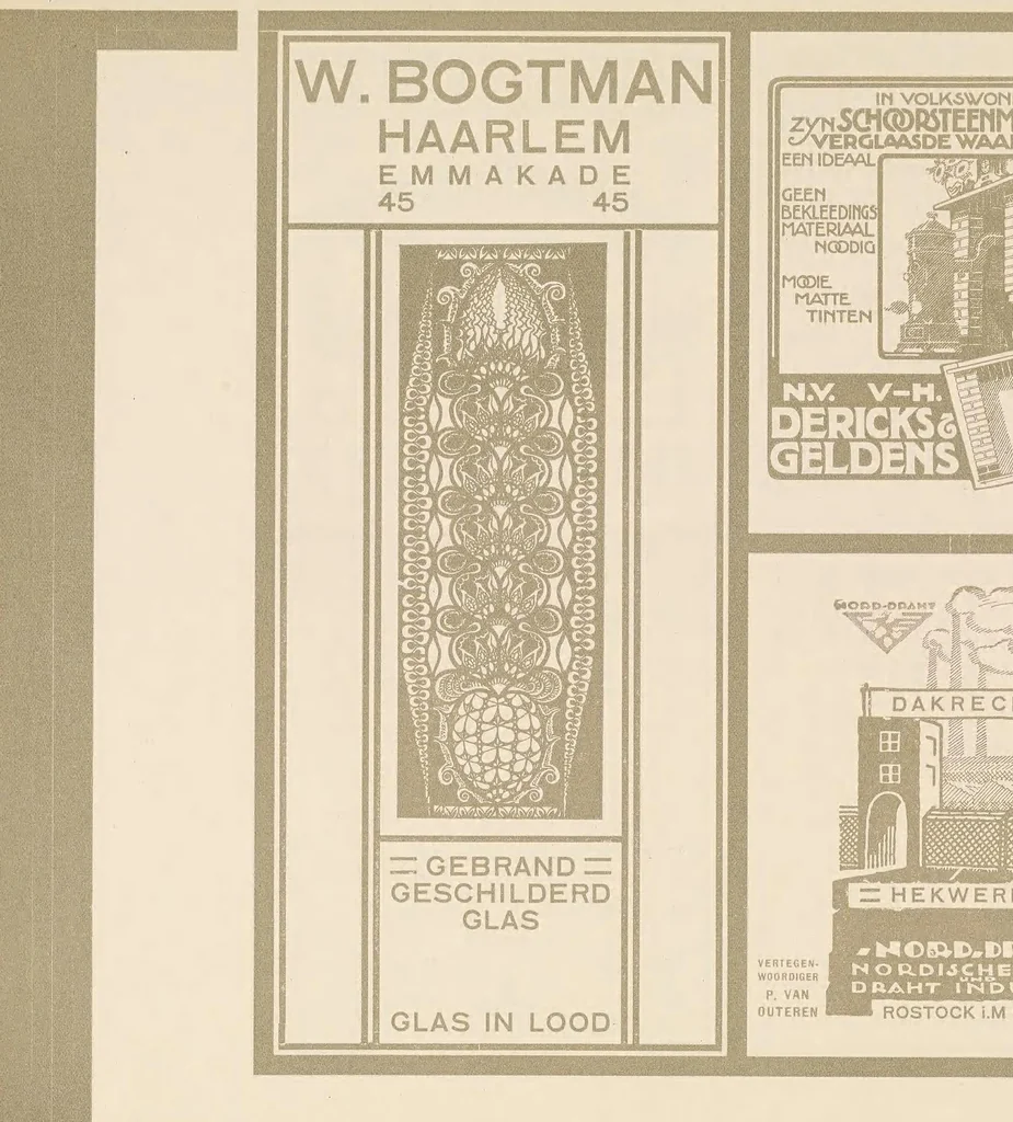 An illustration from Wendingen : maandblad voor bouwen en sieren, 1918, leaf 41