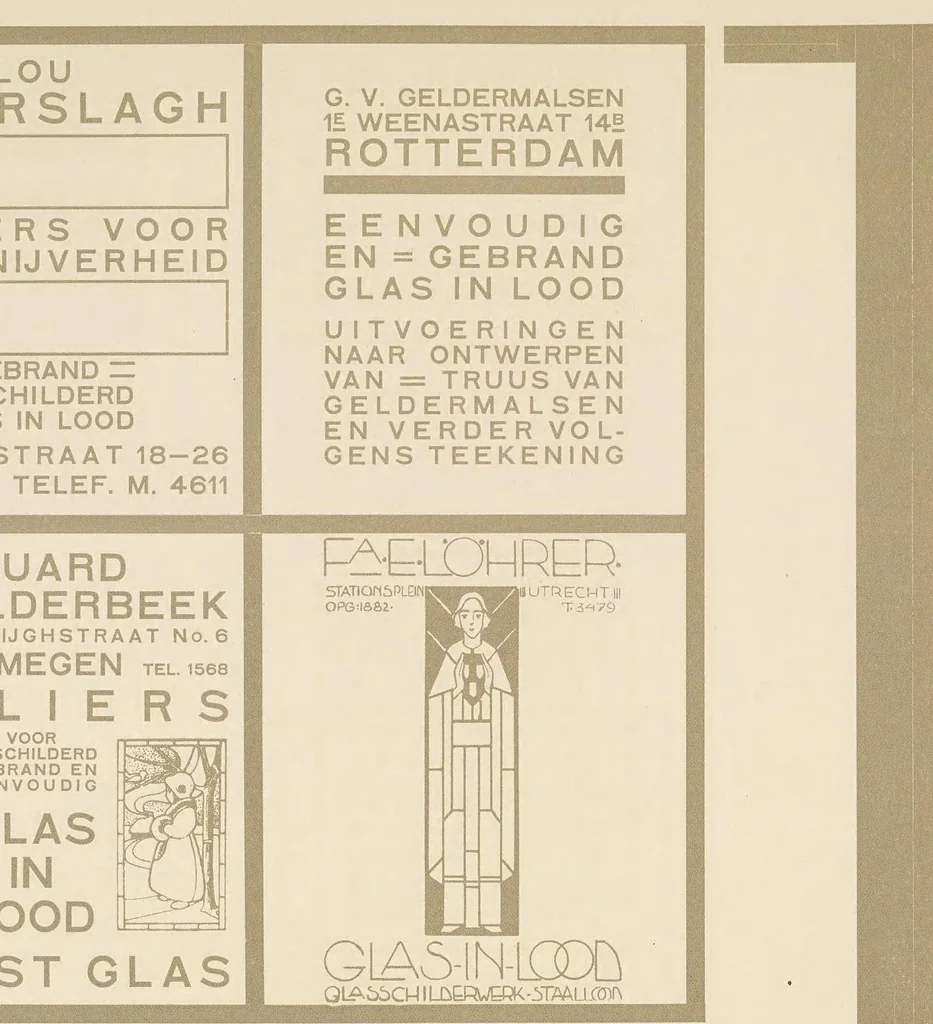 An illustration from Wendingen : maandblad voor bouwen en sieren, 1918, leaf 52