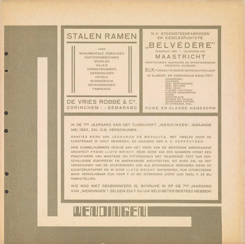 An illustration from Wendingen : maandblad voor bouwen en sieren, 1918, leaf 55
