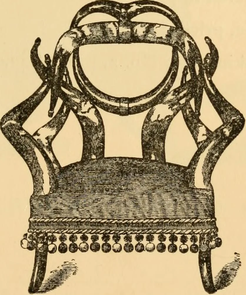 An illustration from Wenzel Friedrich, manufacturer of horn furniture., 1890, leaf 12