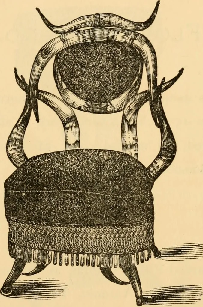 An illustration from Wenzel Friedrich, manufacturer of horn furniture., 1890, leaf 14