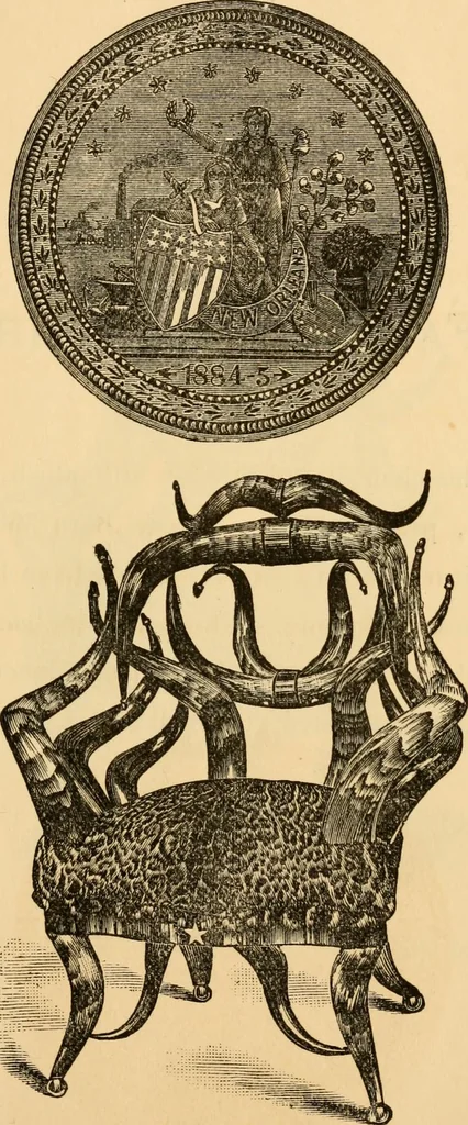 An illustration from Wenzel Friedrich, manufacturer of horn furniture., 1890, leaf 22