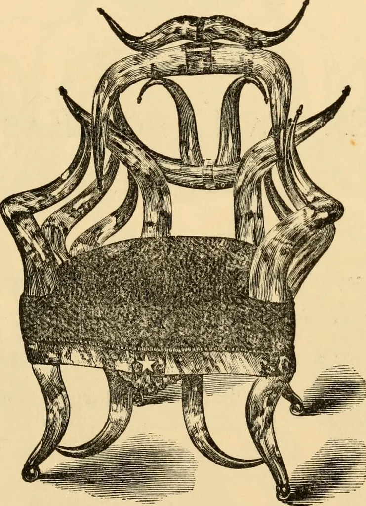 An illustration from Wenzel Friedrich, manufacturer of horn furniture., 1890, leaf 24