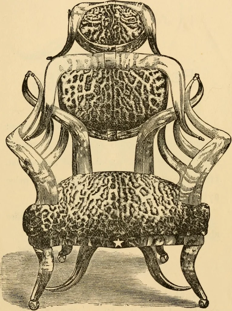 An illustration from Wenzel Friedrich, manufacturer of horn furniture., 1890, leaf 26