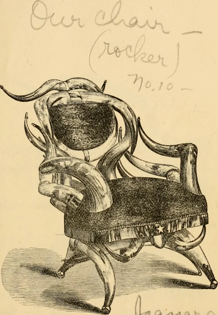 An illustration from Wenzel Friedrich, manufacturer of horn furniture., 1890, leaf 28