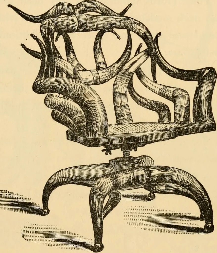 An illustration from Wenzel Friedrich, manufacturer of horn furniture., 1890, leaf 30