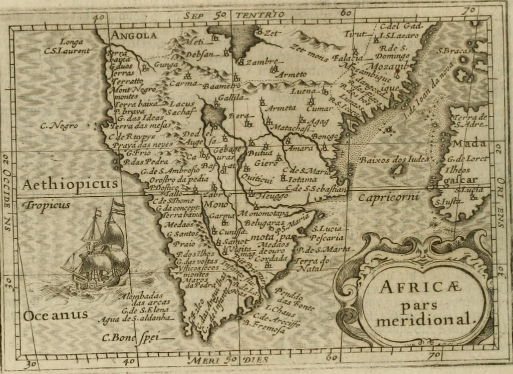 An illustration from Wereld spiegel waer in vertoontword de beschrÿvinge der kÿken staten ..., 1621, leaf 675