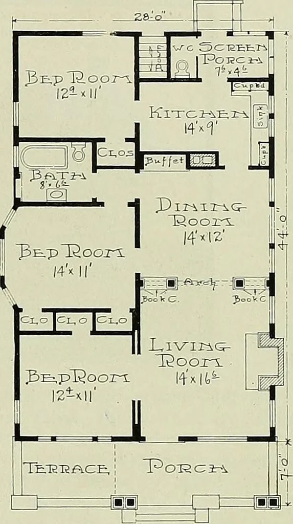 An illustration from West coast bungalows., 1912, leaf 10