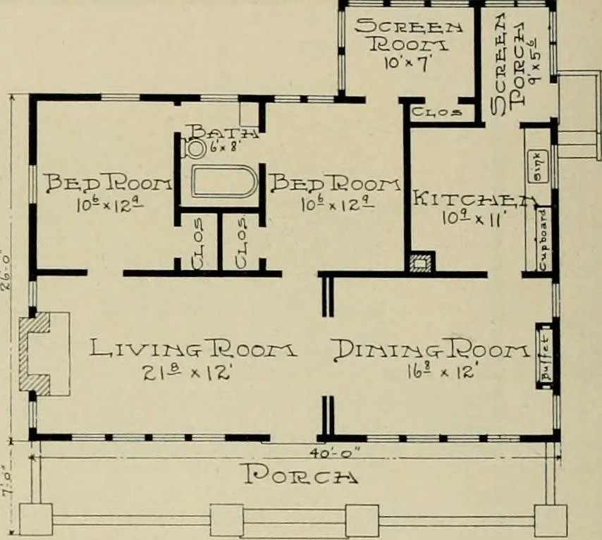 An illustration from West coast bungalows., 1912, leaf 15