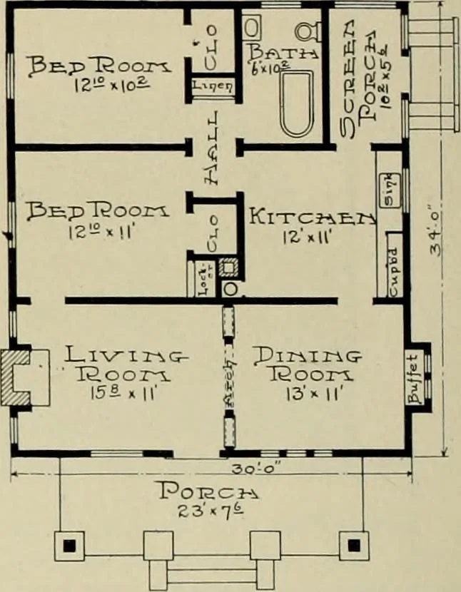 An illustration from West coast bungalows., 1912, leaf 19