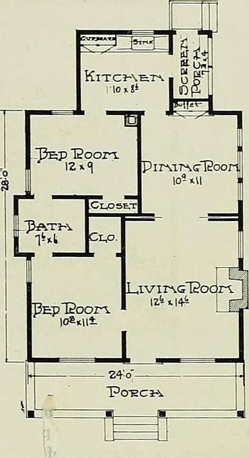 An illustration from West coast bungalows., 1912, leaf 24