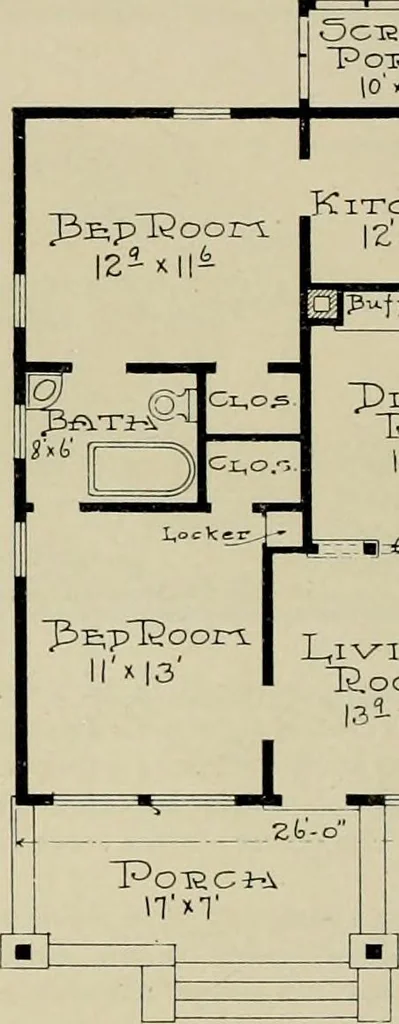 An illustration from West coast bungalows., 1912, leaf 25