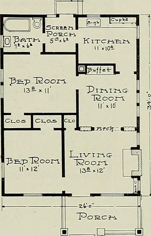 An illustration from West coast bungalows., 1912, leaf 26