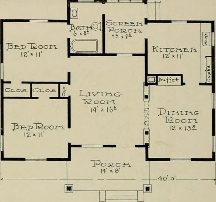 An illustration from West coast bungalows., 1912, leaf 27