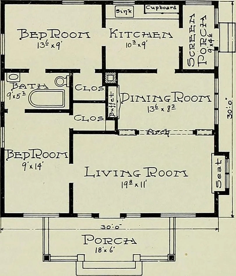 An illustration from West coast bungalows., 1912, leaf 34