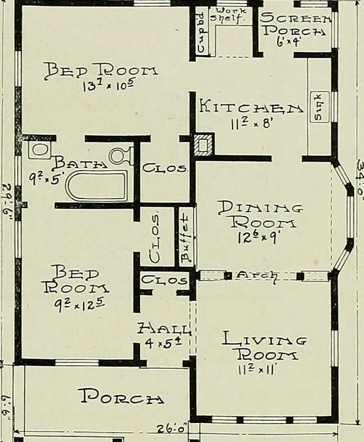 An illustration from West coast bungalows., 1912, leaf 40