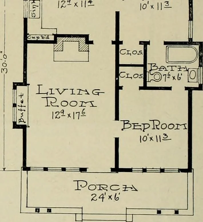 An illustration from West coast bungalows., 1912, leaf 43