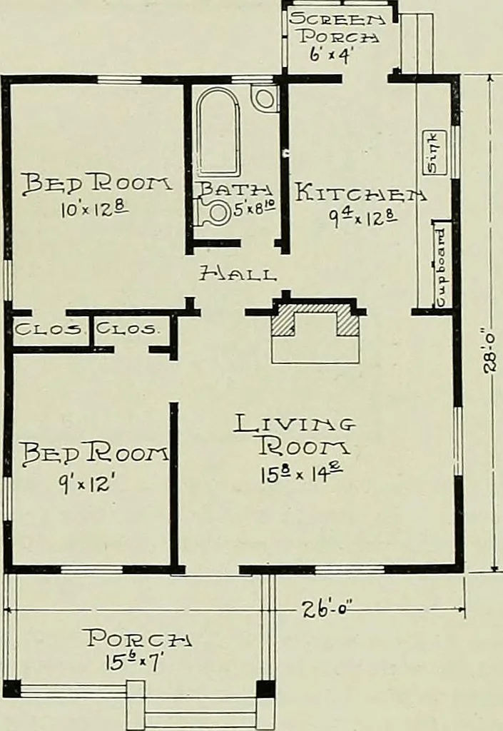 An illustration from West coast bungalows., 1912, leaf 44