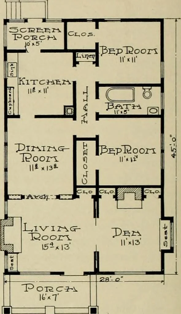 An illustration from West coast bungalows., 1912, leaf 5