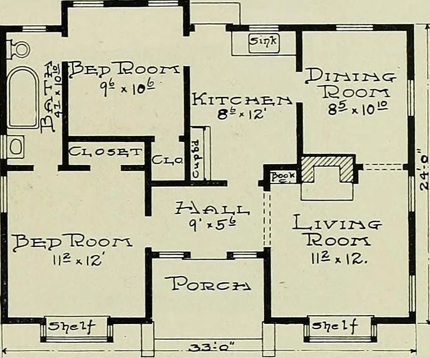 An illustration from West coast bungalows., 1912, leaf 50
