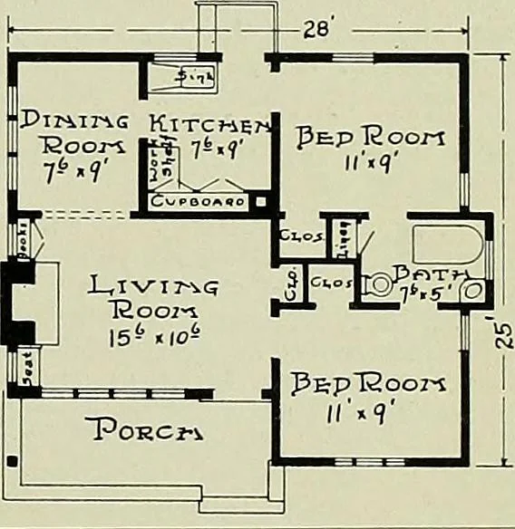 An illustration from West coast bungalows., 1912, leaf 54