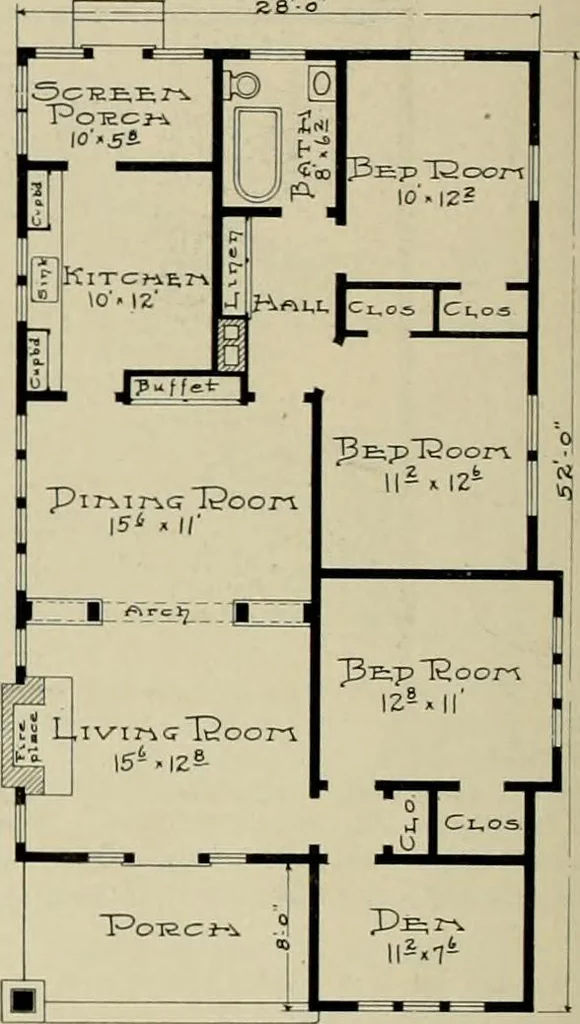 An illustration from West coast bungalows., 1912, leaf 9