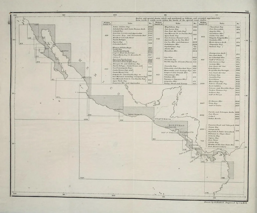 An illustration from West coast of Mexico and Central America from the United States to Panama : including the gulfs of California and Panama, 1893, leaf 14