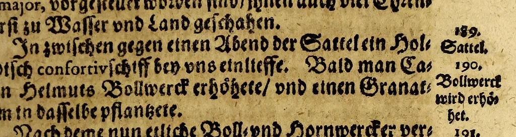 An illustration from West-Indianische Reisse, vnd Beschreibung der Beläg- vnd Eroberung der Statt S. Salvador in der Bahie von Todos os Sanctos inn dem Lande von Brasilia. Welches von Anno i623. bis ins i626. verrichtet worden., 1627, leaf 61