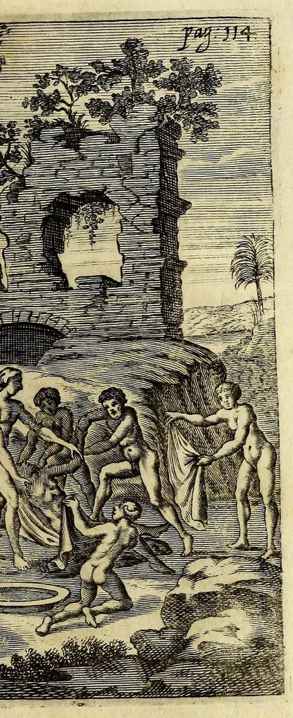 An illustration from West-indianische Reissbeschreibung, de An. 1639. biss 1645. von Ambsterdam nach St. Jorius de Mina, ein Castel, in Africa,, 1663, leaf 173
