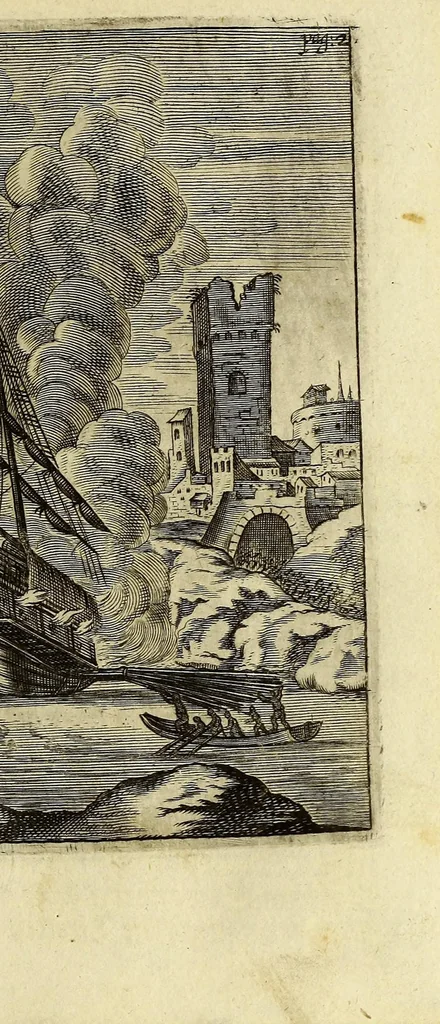 An illustration from West-indianische Reissbeschreibung, de An. 1639. biss 1645. von Ambsterdam nach St. Jorius de Mina, ein Castel, in Africa,, 1663, leaf 41