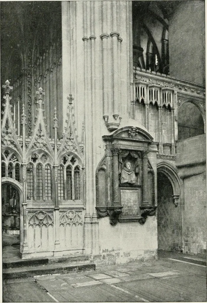 An illustration from Westminster abbey and the cathedrals of England, 1895, leaf 105