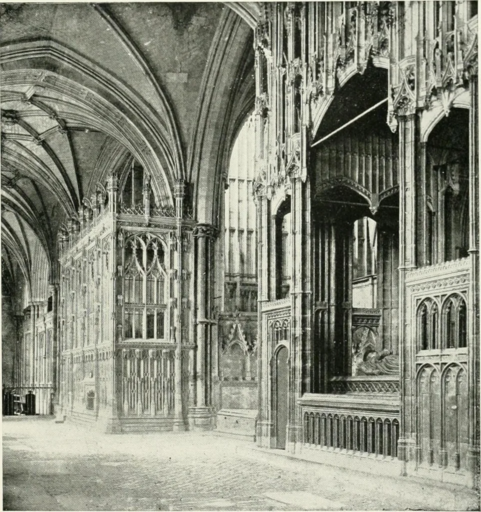 An illustration from Westminster abbey and the cathedrals of England, 1895, leaf 194