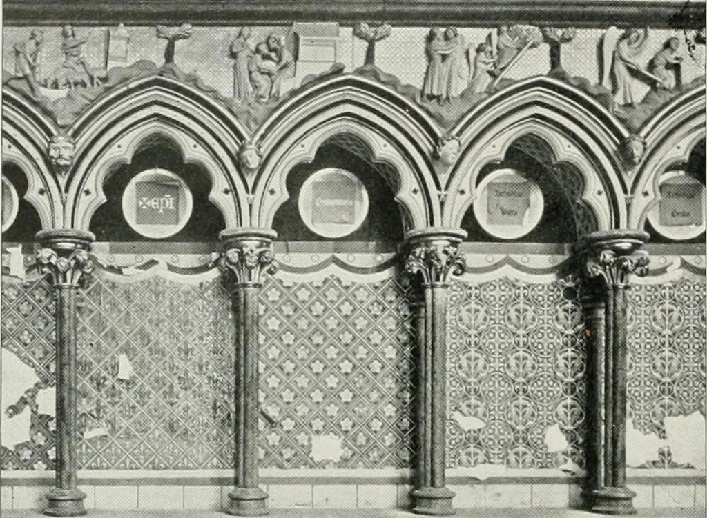 An illustration from Westminster abbey and the cathedrals of England, 1895, leaf 213